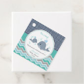 Mama en Baby Whale Baby shower Dank u Cadeau Bedankjes Labels (In situ)