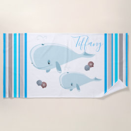 Mama en Baby Whale Strandlaken