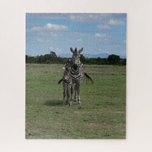 Mama en Baby Zebra Kenia Legpuzzel