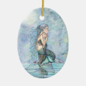 Mama en Baby Zeemeermin Ornament (Voorkant)