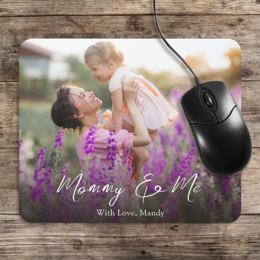 Mama en ik aangepaste fotosjabloon muismat