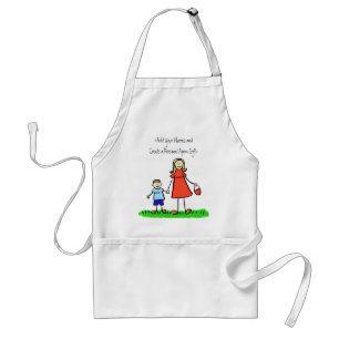 Mama en ik Apron (Gepersonaliseerd namen) Standaard Schort