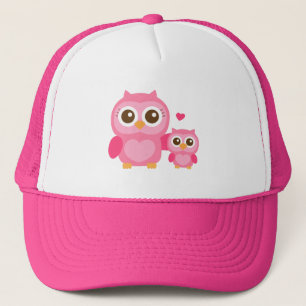 Mama en ik, Cute Baby Owl, Roze Trucker Pet