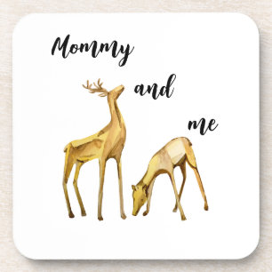 Mama en ik Deer Bier Onderzetter
