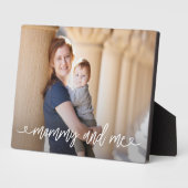 Mama en ik harten gepersonaliseerde foto plaque fotoplaat (Zijkant)