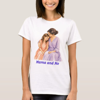 Mama en Ik Knuffel Moeder Dochter T-Shirt