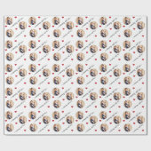 Mama en ik Moederdag Custom Photo Cadeaupapier (Vlak)