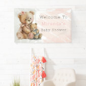 Mama en ik Teddy Bear Baby shower Welkom Spandoek (Insitu)