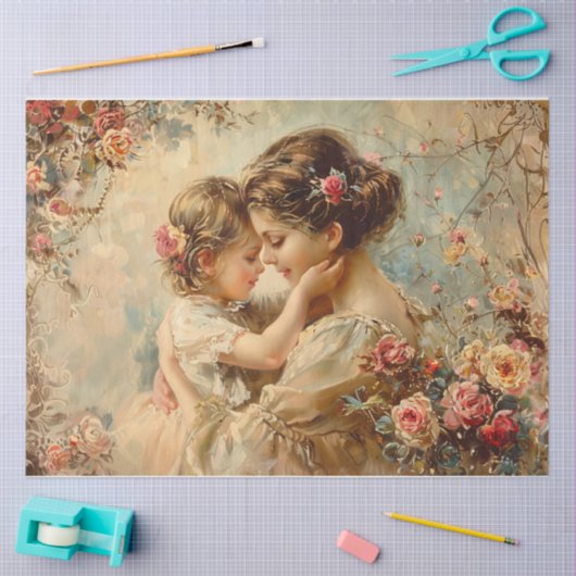 Mama en ik tissuepapier (Craft)