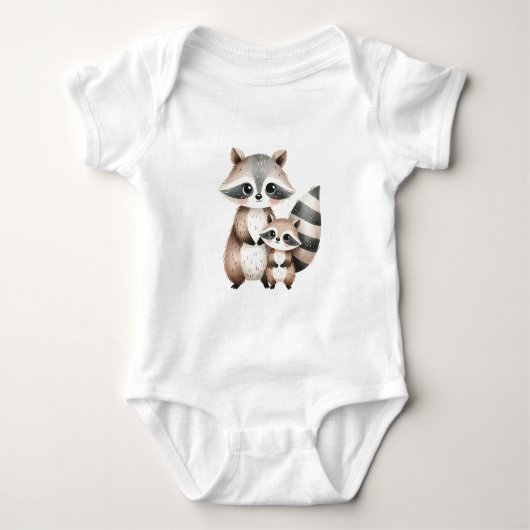 Mama en Ik-Wasbeer Romper (Voorkant)