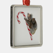 Mama en Joey Koala Kerst Kandijstok Kerstmis Metalen Ornament (Rechts)
