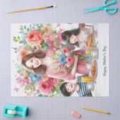 Mama en Kind Moederdag Tissue Paper Tissuepapier (Craft)