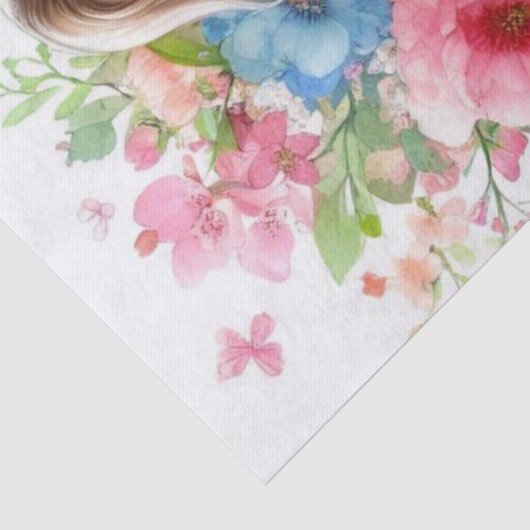 Mama en Kind Moederdag Tissue Paper Tissuepapier (Detail)