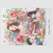 Mama en Kind Moederdag Tissue Paper Tissuepapier (Voorkant)