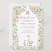 Mama en Little Gosling Boho Baby shower Kaart (Voorkant)