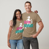 Mama en loper joggen hardlopen moeder grappig t-shirt (Unisex)
