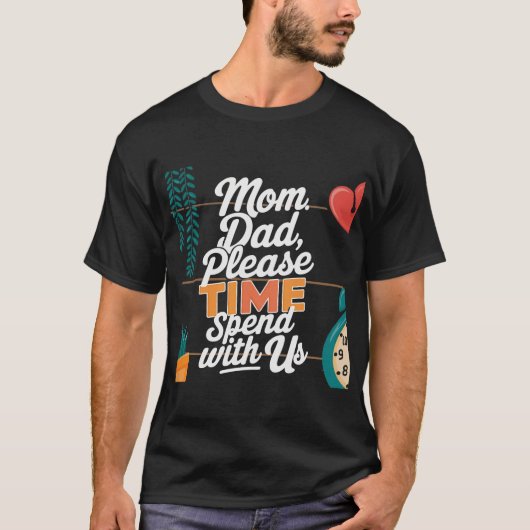Mama en papa houden van T-shirt (Voorkant)