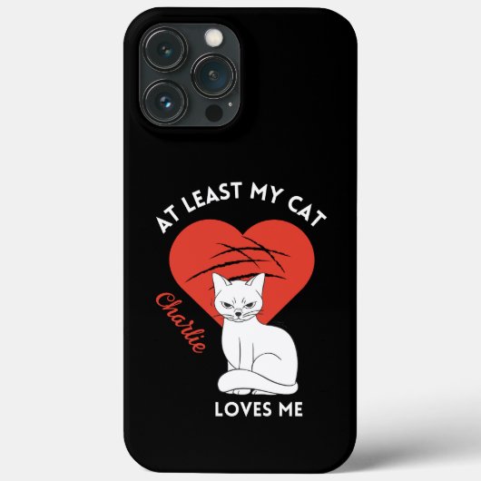 Mama en papa Kat Liefde Aangepaste Telefoon Case (Achterkant)