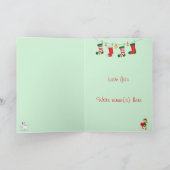 Mama en papa kerstkaart feestdagen kaart (Binnen)