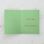 Mama en papa Kerstmis Feestdagen Kaart (Binnen)