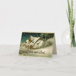 Mama en papa Kerstmis Kaart