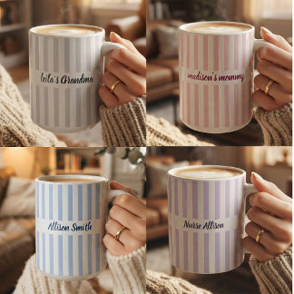 Mama en Papa | Modern Script Moeder en Vader Maatw Koffiemok