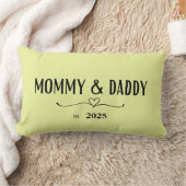 Mama en papa - Nieuwe ouderlijk aandenken Decor Kussen (Deken)