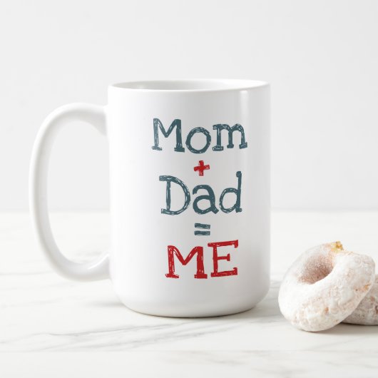 Mama en papa zijn ik koffiemok (Met donut)