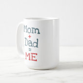 Mama en papa zijn ik koffiemok (Voorkant links)