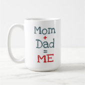 Mama en papa zijn ik koffiemok (Links)