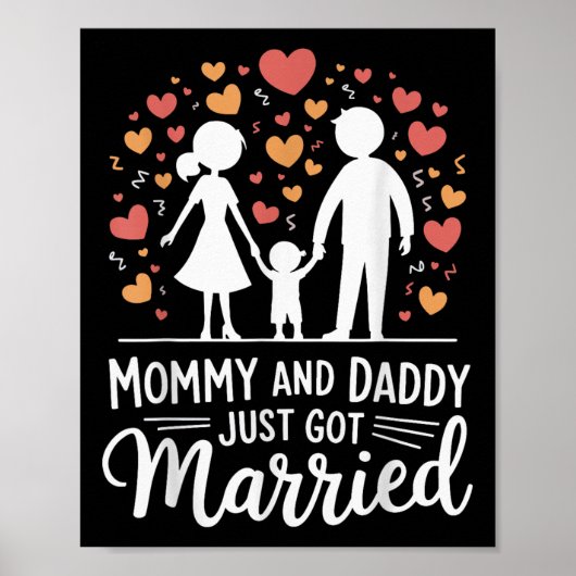 Mama en papa zijn net getrouwd 3 poster (Voorkant)