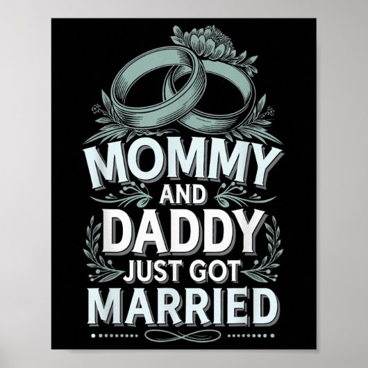 Mama en papa zijn net getrouwd 5 poster (Voorkant)
