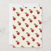 Mama en tweeling meisjes Baby Cherry Baby shower Kaart (Achterkant)