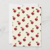 Mama en tweelingmeisje Baby Cherry Baby shower Kaart (Achterkant)