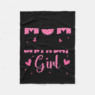 Mama en vader van het verjaardagsmeisje familie ma fleece deken