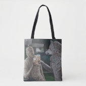 Mama en weerwolf Drink bier Graphic Canvas tas (Voorkant)