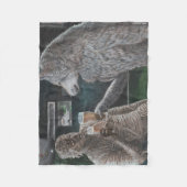 Mama en weerwolf Drink bierfantasiedeken Fleece Deken (Voorkant)