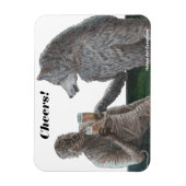 Mama en weerwolf Drink bierfantasiemagnet Magneet (Verticaal)