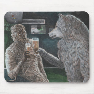 Mama en weerwolf Drink biermuizenpad Muismat