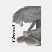 Mama en weerwolf Drink fantasiekunstdeken Fleece Deken (Voorkant)