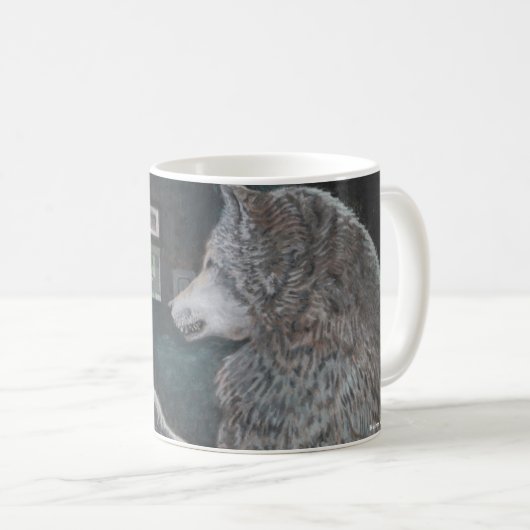 Mama en weerwolf Drink Mok van bierkoffie (Voorkant rechts)