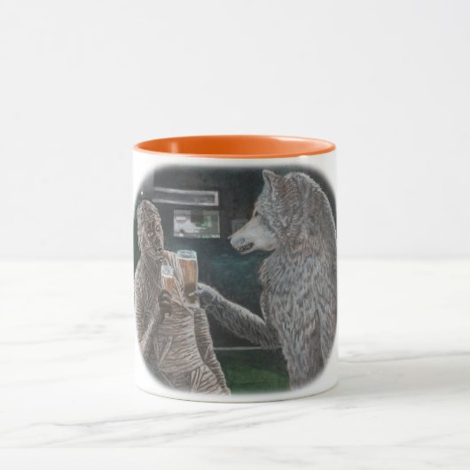 Mama en weerwolf Drink Mok van de Fantasy Art Coff (Midden)