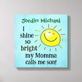 Mama en zoon liefde  canvas afdruk