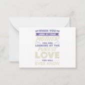 Mama eren op haar speciale dag notitiekaartje (Achterkant)