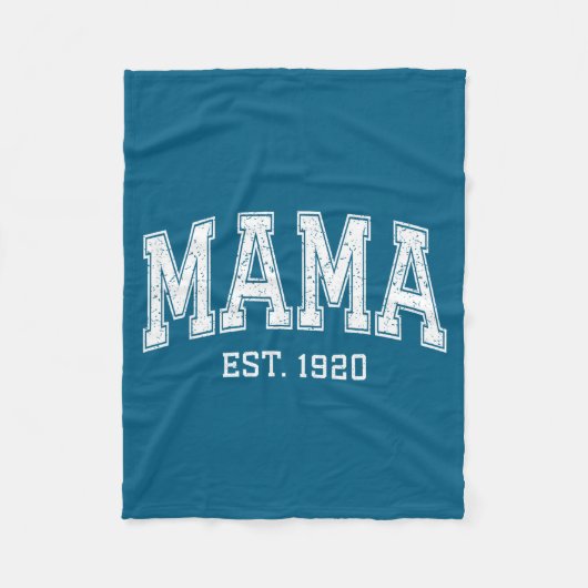 Mama Est 1920 Mom D Mothers Day Ized Fleece Deken (Voorkant)