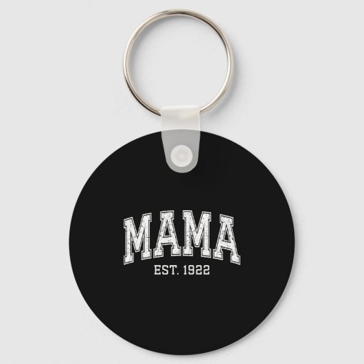 Mama Est 1922 Mom D Mothers Day Ized  Sleutelhanger (Voorkant)