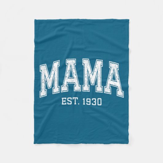 Mama Est 1930 Mom D Mothers Day Ized  Fleece Deken (Voorkant)