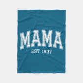 Mama Est 1937 Mom D Mothers Day Ized  Fleece Deken (Voorkant)