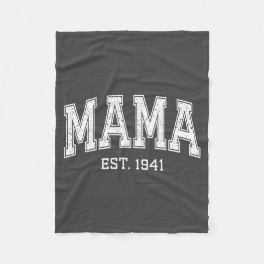 Mama Est 1941 Mom D Mothers Day Ized  Fleece Deken (Voorkant)