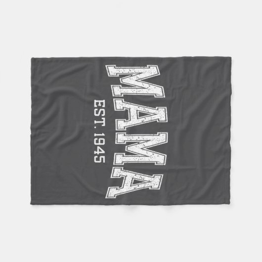 Mama Est 1945 Mom D Mothers Day Ized  Fleece Deken (Voorkant (Horizontaal))